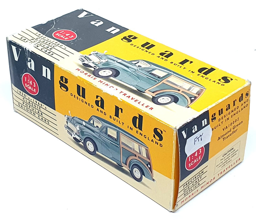 Vanguards 1/43 Scale Diecast VA10002 - Morris Minor Traveller - Almond Green 