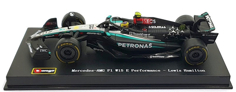 Burago 1/43 Scale 18-38209 - Mercedes AMG Petronas F1 W15 #44 - Lewis Hamilton
