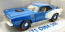 Ertl 1/18 Scale Diecast 29027 - 1971 Plymouth Cuda 340 - Blue/White