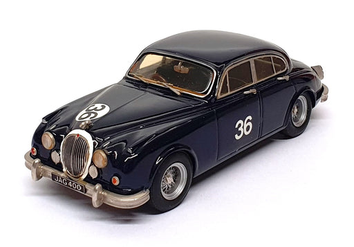 SMTS 1/43 Scale CL20 - 1962 Jaguar Mk2 Race Car #36 - Dk. Blue