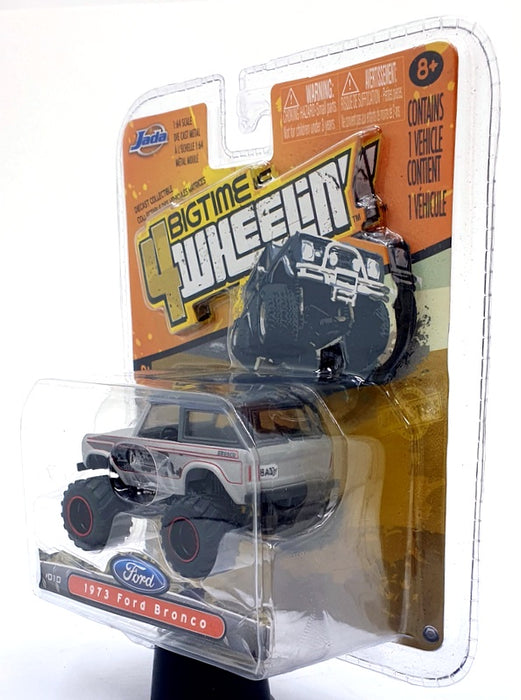 Jada 4Wheelin 1/64 Scale 14013 - 1973 Ford Bronco - Grey/Red