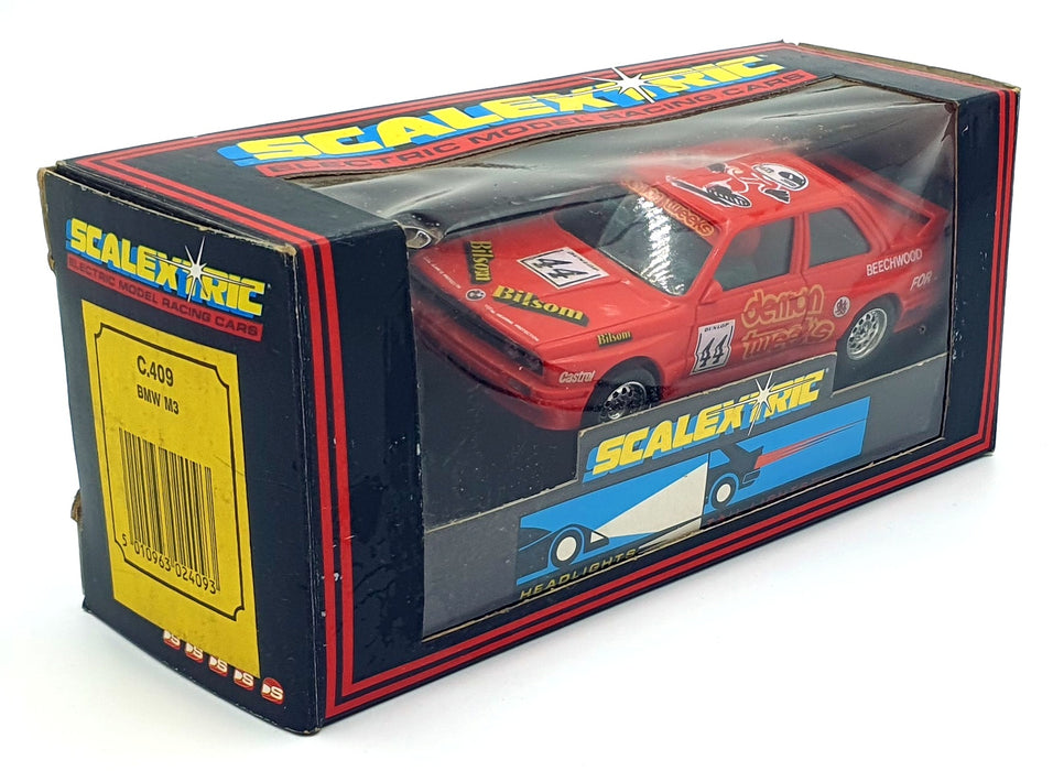 Scalextric 1/32 Scale Slotcar C409 - BMW M3 #44 - Red
