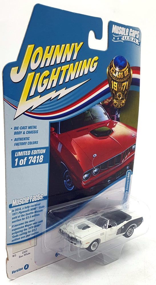 Johnny Lightning 1/64 JLMC026 Muscle Cars USA 1971 Plymouth Cuda Convertible