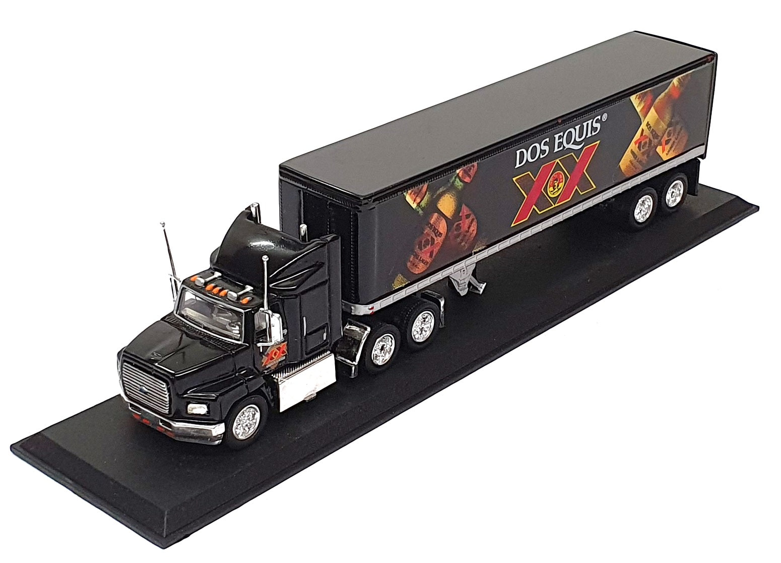 Matchbox 1/100 Scale 34828 - Ford Aeromax Truck Dos Equis - Black