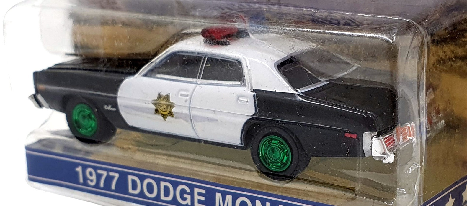 Greenlight 1/64 Scale 44965-D - 1977 Dodge Monaco Police Car - Chase