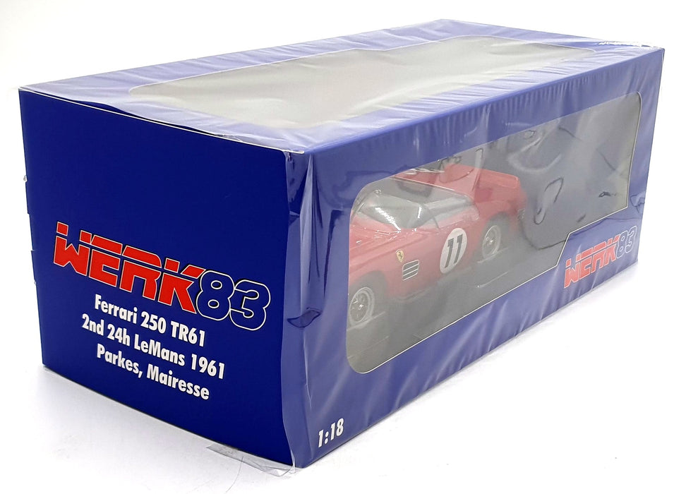 Werk83 1/18 Scale Diecast  W18046004 - Ferrari 250 TR61 #11 2nd 24Hr LM 1961
