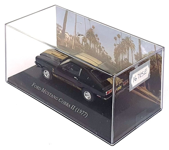 Altaya 1/43 Scale 16725E - 1977 Ford Mustang Cobra II - Black/Gold
