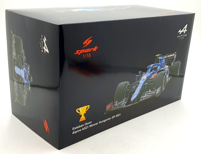 Spark 1/18 Scale 18S600 - Alpine A521 F1 #31 Hungary 2021 E.Ocon
