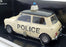 Solido 1/18 Scale Diecast  7190-4 - Mini Cooper Police - Cream/Black