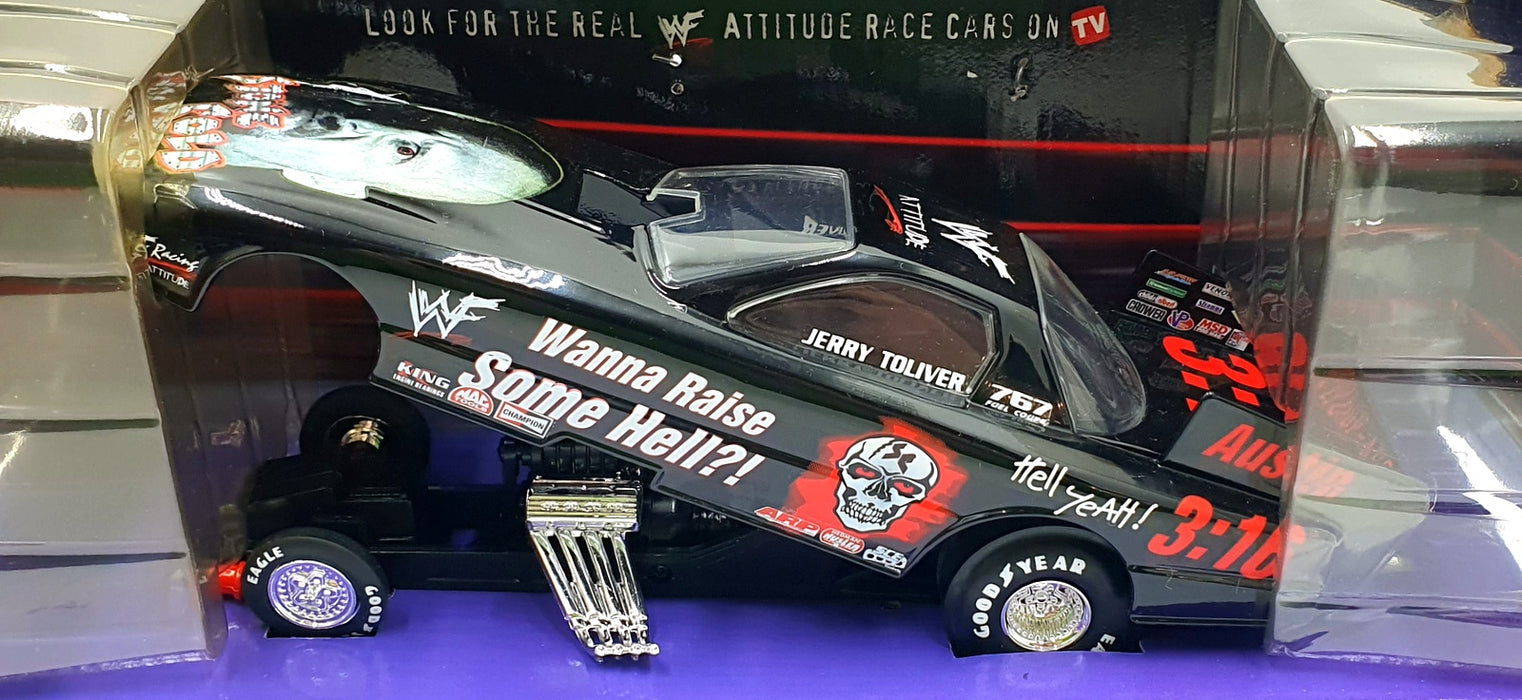 Road Champs 1/43 Scale 85700 - WWF Attitude Racing Stone Cold Toliver - Black
