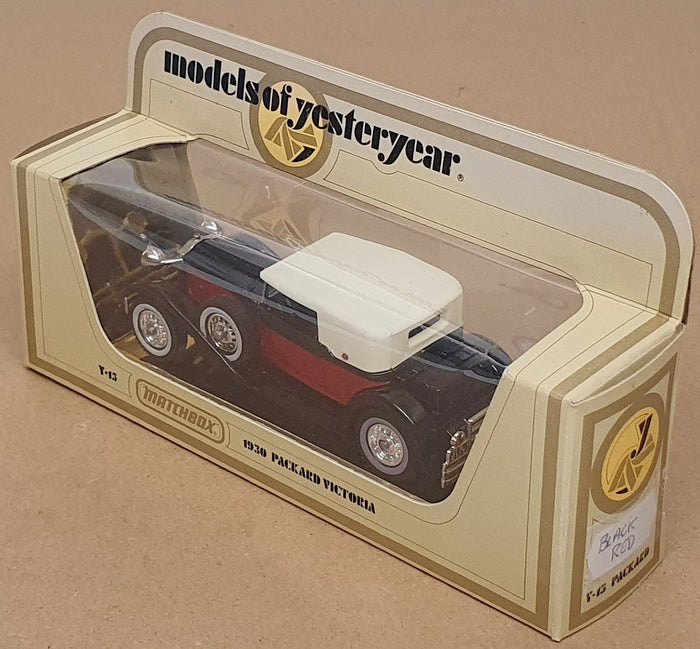 Matchbox Models Of Yesteryear Y-15 - 1930 Packard Victoria - Black/Red