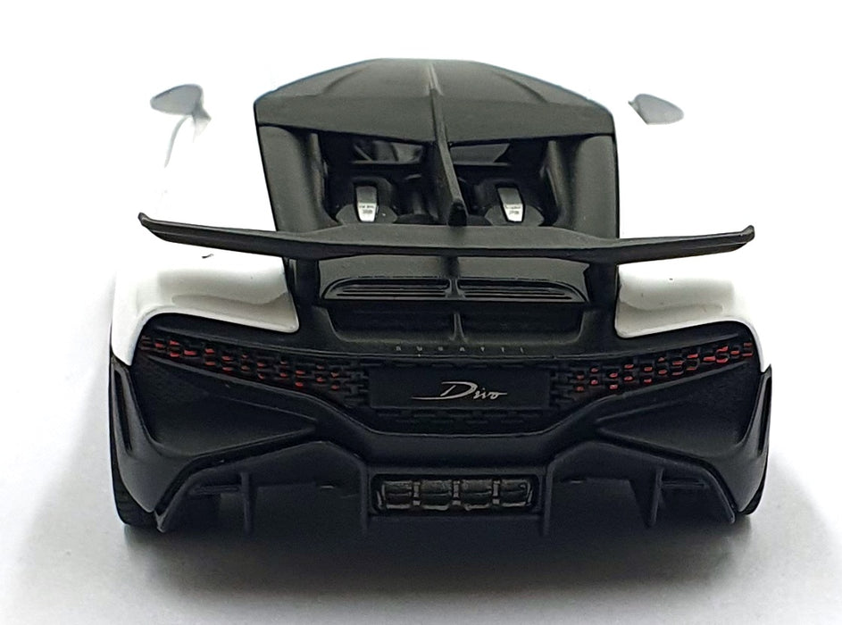 Kinsmart 1/36 Scale Pull Back & Go TY1244 - Bugatti Divo - White