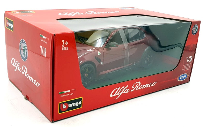 Burago 1/18 Scale Diecast 18-11048 - Alfa Romeo Giulia GT - Red