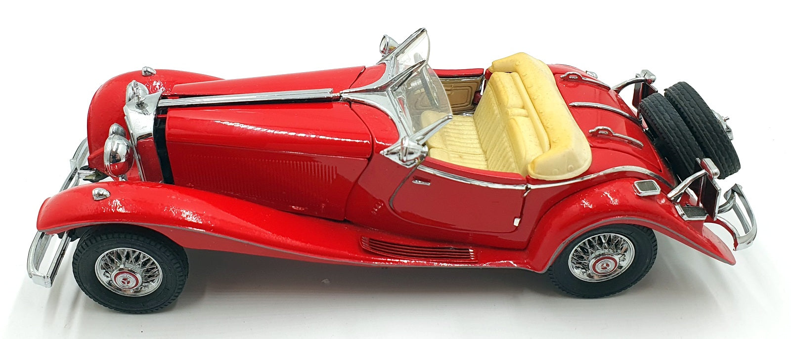 Franklin Mint 1/24 Scale Diecast 11226E - 1935 Mercedes-Benz 500K - Red