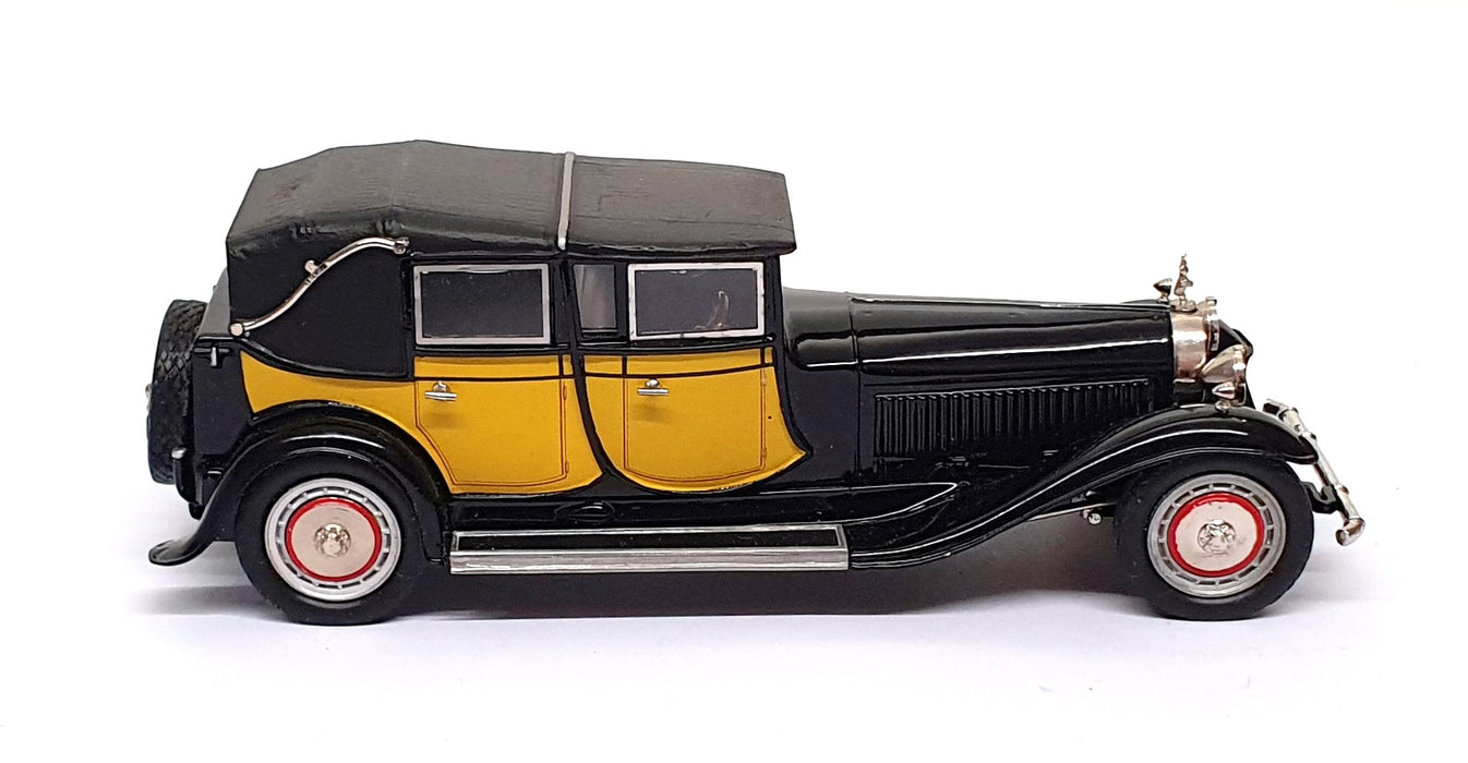 Minimarque 43 1/43 Scale UK9A - 1931 Bugatti Type 41 Royale RHD - Black/Yellow