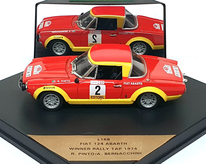 Vitesse 1/43 Scale L168 - Fiat 124 Abarth #2 Winner Rally Tap 1974
