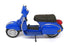 Kandy Toys Appx  cm Long Diecast M 584 - Super Motorscooter - Blue