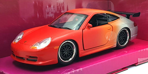Jada 1/32 Scale 24106 - Porsche 911 GT3 (996) - Red/Orange/Silver