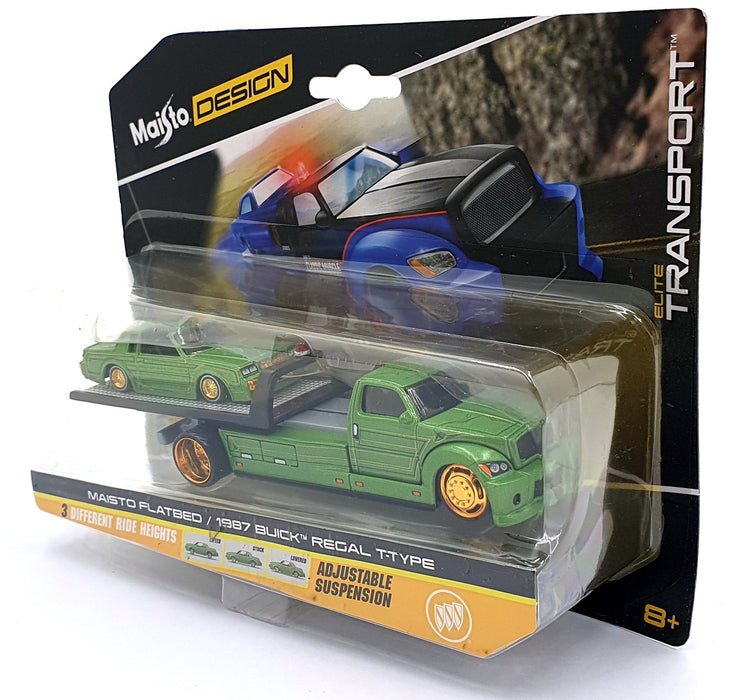 Maisto 1/64 Scale Diecast 15055 1987 Buick Regal T-Type/Maisto Flatbed