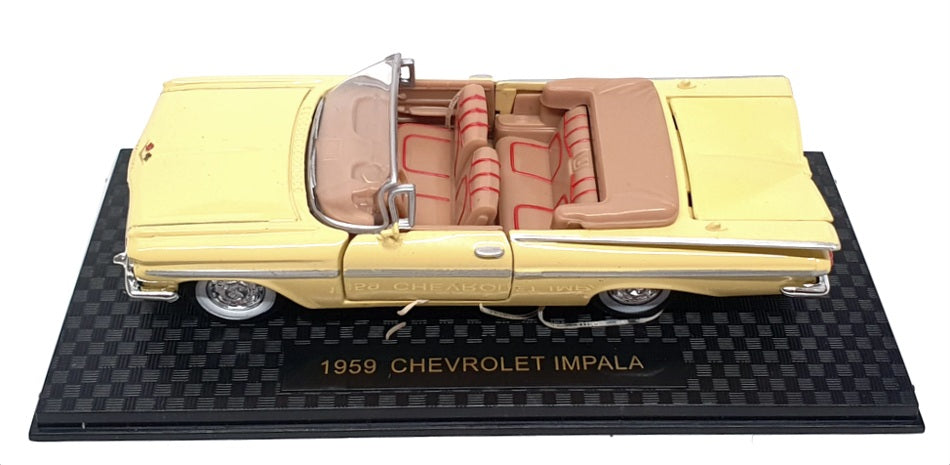 Road Champions 1/43 Scale 68600 - 1959 Chevrolet Impala - Yellow