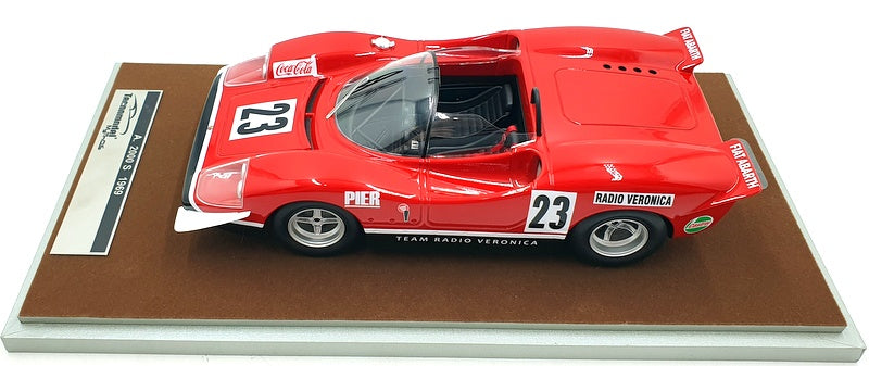 Tecnomodel 1/18 Scale TM18-58B - Abarth 2000 S 1969 Silverstone #23 Swart