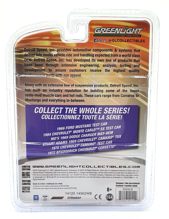 Greenlight 1/64 Scale 39040-B - 1984 Chevrolet Monte Carlo SS Test Car Met. Blue