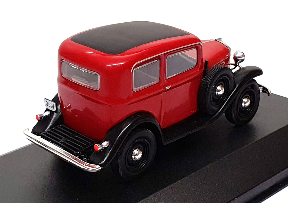 Whitebox 1/43 Scale Diecast WB151 - 1935 Opel P4 - Dk. Red/Black