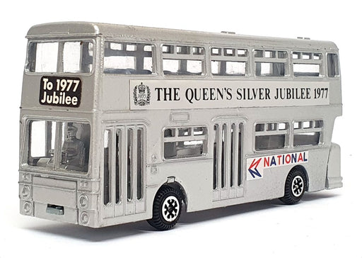 Dinky Toys 13cm Long Diecast 297 - Atlantean Silver Jubilee Bus 1977