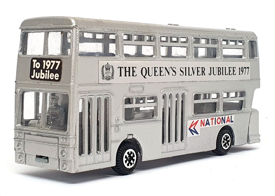 Dinky Toys 13cm Long Diecast 297 - Atlantean Silver Jubilee Bus 1977