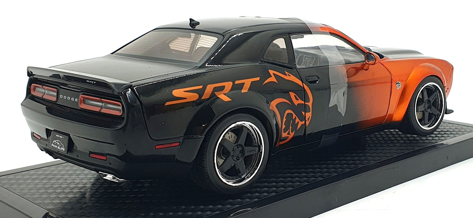Jada Pink Slips 1/18 Scale 35722 - Dodge Challenger - Met. Orange/Black