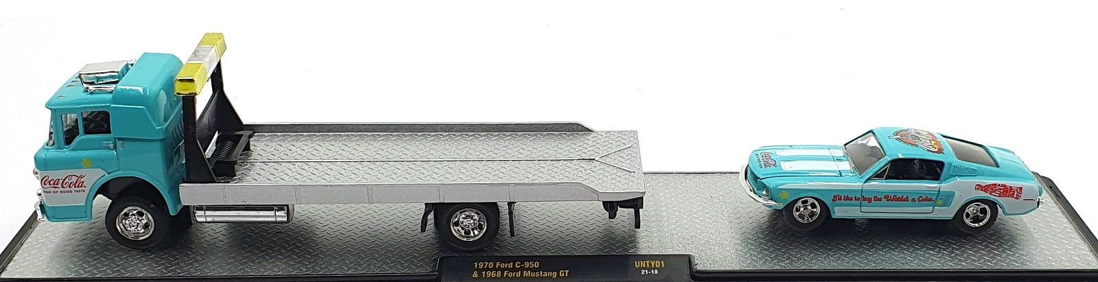 Castline M2 Machines 1/64 Scale UNTY01 - 1970 Ford C-950 & Mustang GT Turquoise