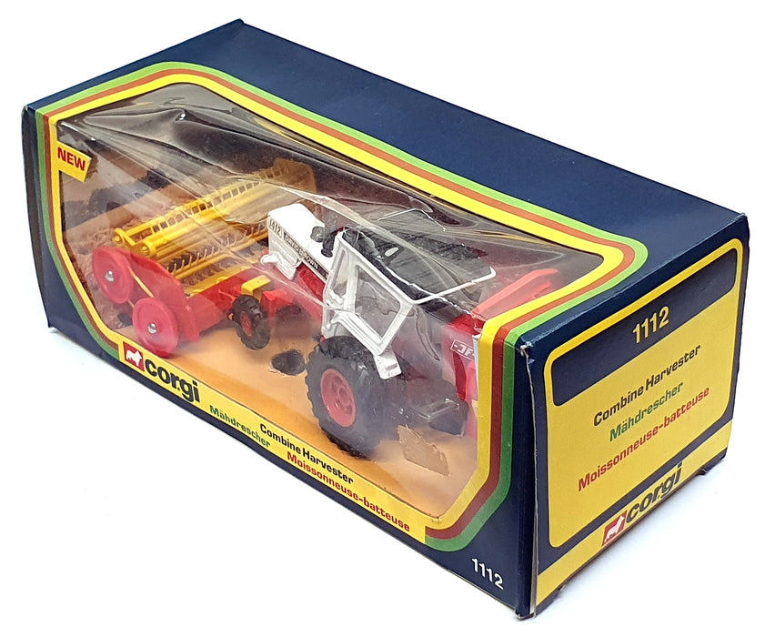 Corgi Diecast 1112 - David Brown Tractor Combine Harvester - Red/White/Yellow