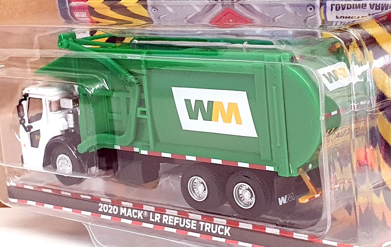 Greenlight 1/64 Scale 45120-C - 2020 Mack LR Refuse Truck - White/Green