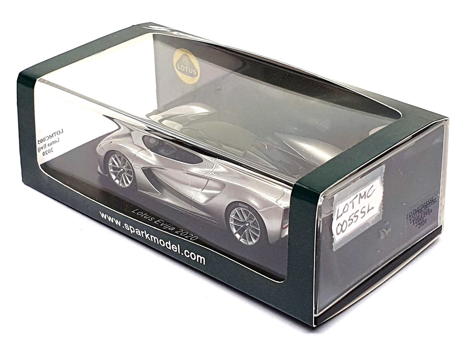 Spark Model 1/43 Scale LOTMC0055SL - 2020 Lotus Evija - Silver