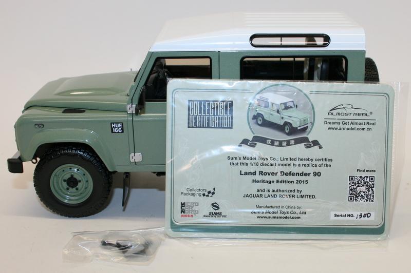 Almost Real 1/18 Scale Diecast 810204 - Land Rover Defender 90 Heritage Edit