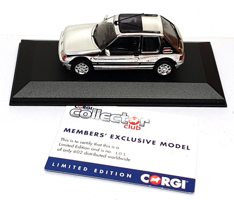 Vanguards Collector Club Model 1/43 Scale VA12705 - Peugeot 205 GTI - Chrome