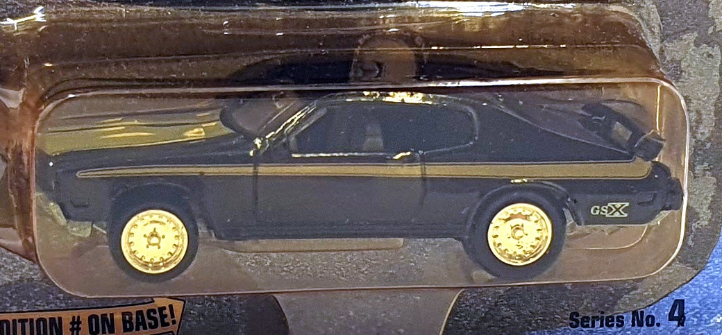 Johnny Lightning 1/64 Scale 202-04 Muscle Cars USA 1968 Buick GSX - Black/Gold
