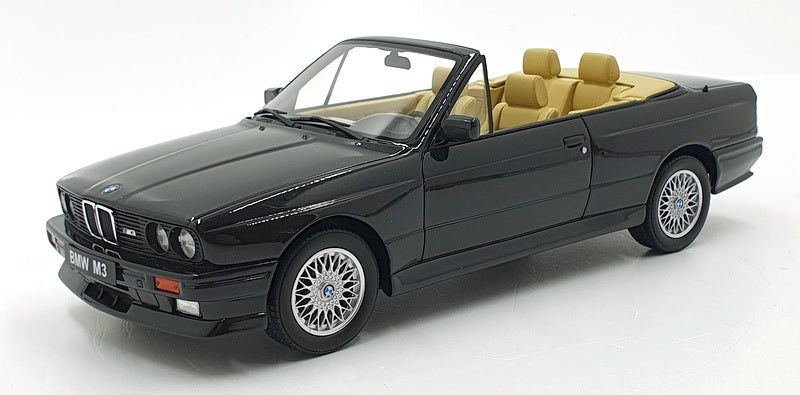 Otto Mobile 1/18 Scale Resin OT1012 - 1989 BMW E30 M3 Convertible - Met Black 