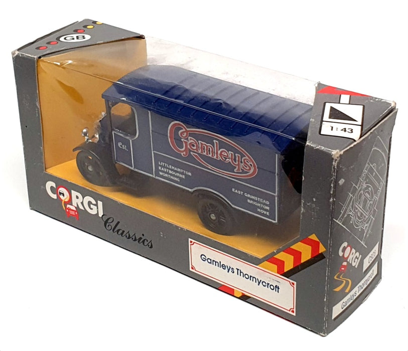 Gamleys Corgi Appx 13cm Long C828 - Gamleys Thornycroft Truck - Blue — R.M.Toys Ltd