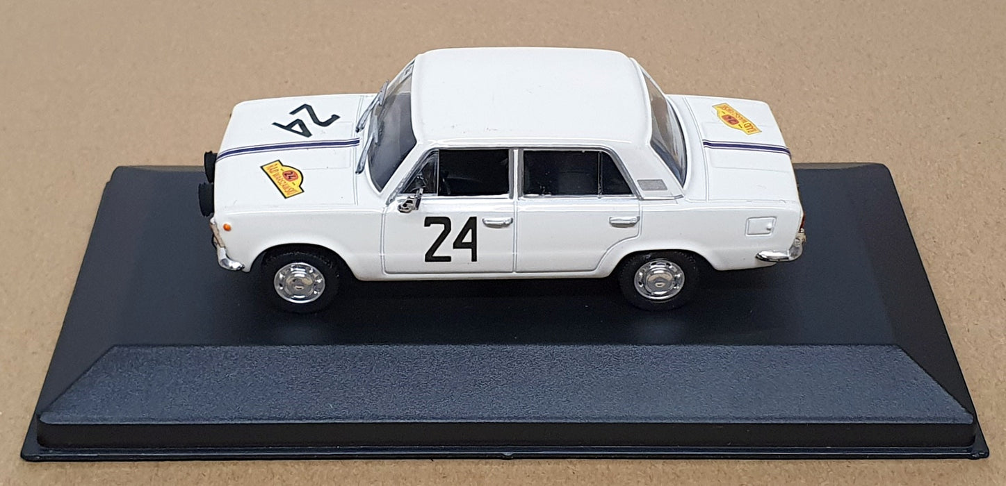 Foxtoys 1/43 Scale FOX032 - Fiat 125p #24 Warsaw Rally Car - White