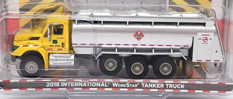 Greenlight 1/64 Scale 45120-A 2018 International Tanker Truck (WorkStar) Yellow
