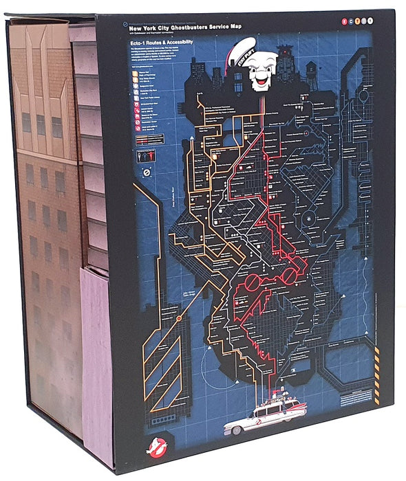 Jada 31441 - Ghostbusters Nano Scene + 1.65" Ecto-1 & 6" Stay Puft M/Mallow Man