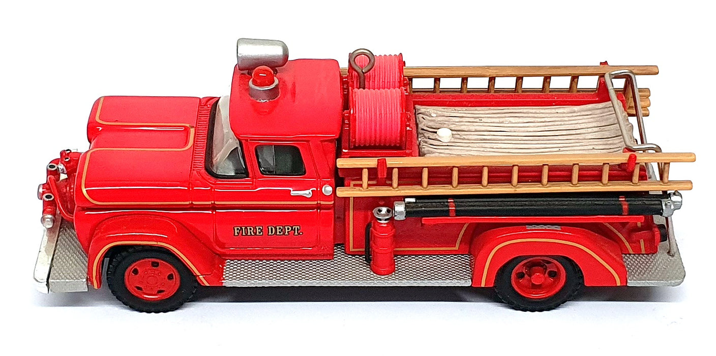 Hallmark 12cm Long Diecast QX2326 - 1961 GMC Fire Engine - Red