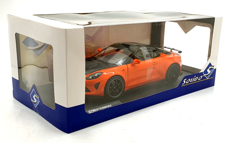 Solido 1/18 Scale Diecast S1801629 - 2024 Alpine A110 Radicale - Orange Cobalt
