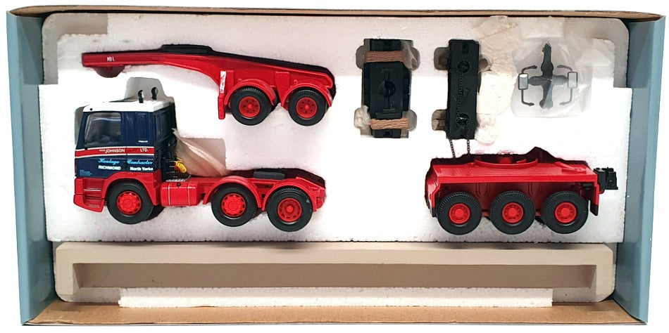 Corgi 1/50 Scale CC11802 - Leyland DAF 85 Tractor Tandem Axle Jeep & Beam Load