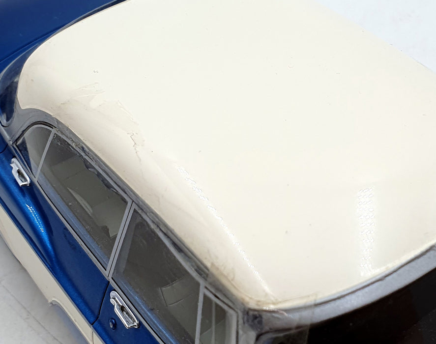 BOS Models 1/18 scale BOS237 - Desoto Firedome 4-Door Seville - Met Blue/White