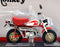 Aoshima 1/12 Scale 11171-3900 - Honda Monkey Motorcycle - Red/White