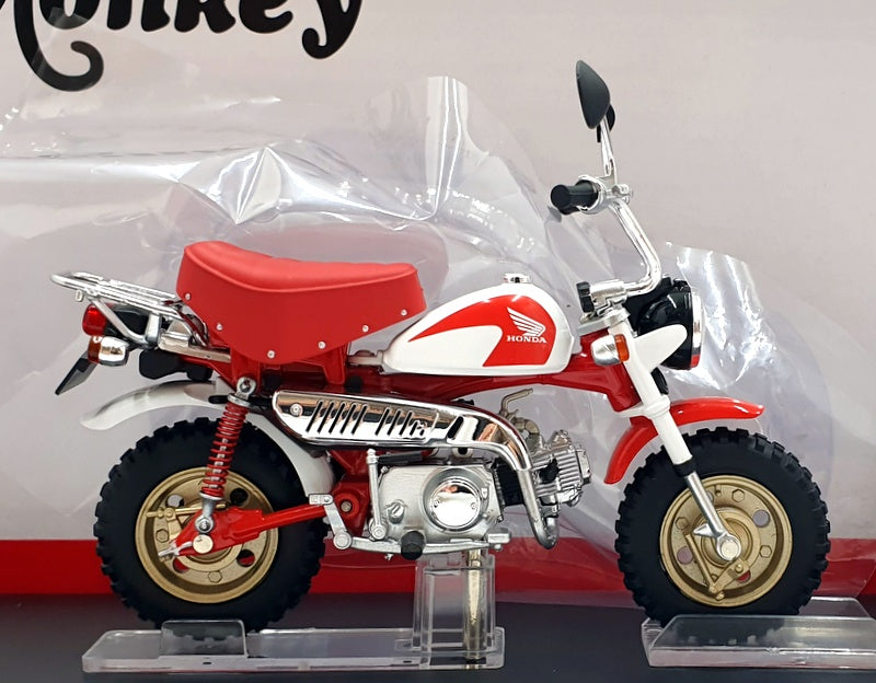 Aoshima 1/12 Scale 11171-3900 - Honda Monkey Motorcycle - Red/White