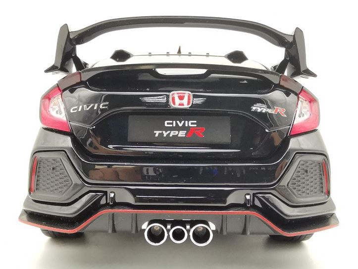 LCD Models 1/18 Scale Diecast LCD18005B-BL - 2020 Honda Civic Type R - Black