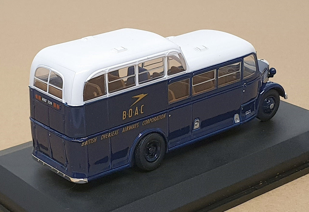 Oxford Diecast 1/76 Scale 76COM002 - Commer Commando Bus BOAC - Dk. Blue/White